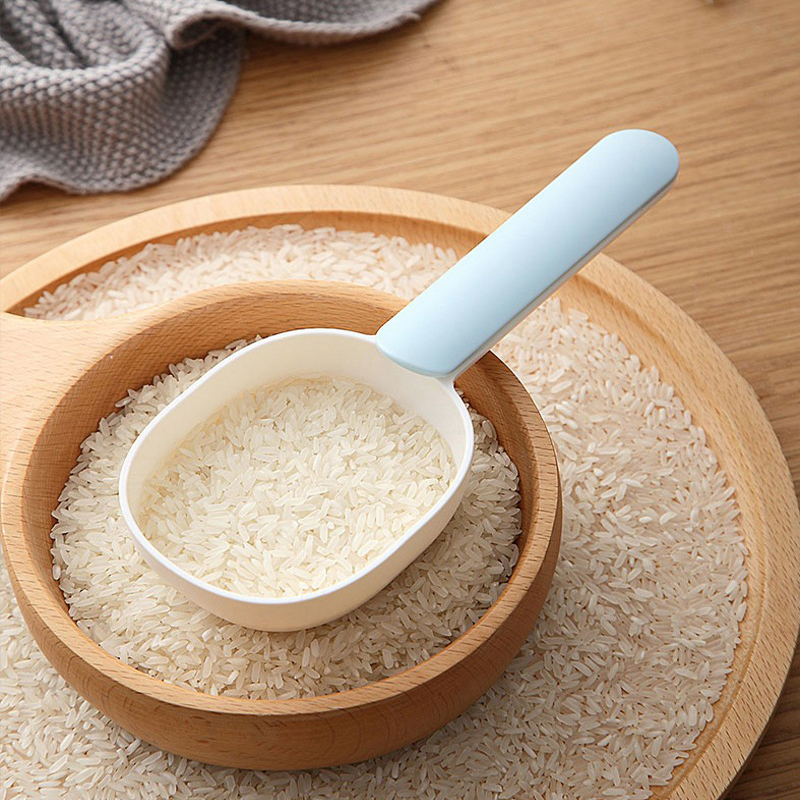 Household Multifunctional Rice Scoop with Sealing Clip Flour Coarse Grains Spoon Large Kitchen Utensils Capacity Pet Food Shovel