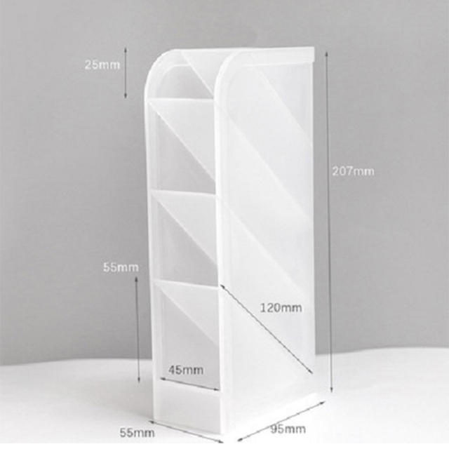 1pc Large Capacity Desk Pen Holder Makeup Storage Box Pencil  Organizer Tabletop Storage Organizer Boxes Tool Office Stationery