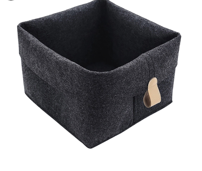 Creative Nordic Felt Storage Basket Convenient Folding Hallway Entrance Key Small Storage Box Office Desk Home Supply Organizer