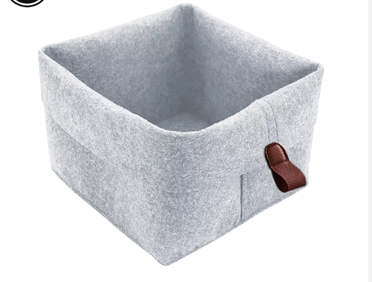 Creative Nordic Felt Storage Basket Convenient Folding Hallway Entrance Key Small Storage Box Office Desk Home Supply Organizer