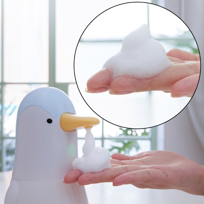 400ML Cute Penguin Soap Dispenser USB Kitchen Automatic Touchless Sensor Smart Foam Machine Bathroom Liquid Soap Dispenser