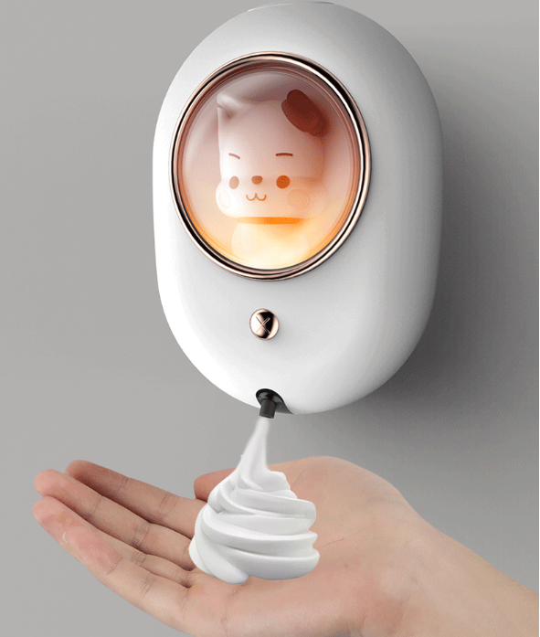 Wall Mount Automatic Foam Soap Dispenser Bathroom Non-contact Hand Washing Machine With USB Charging For Kid Hand Washing