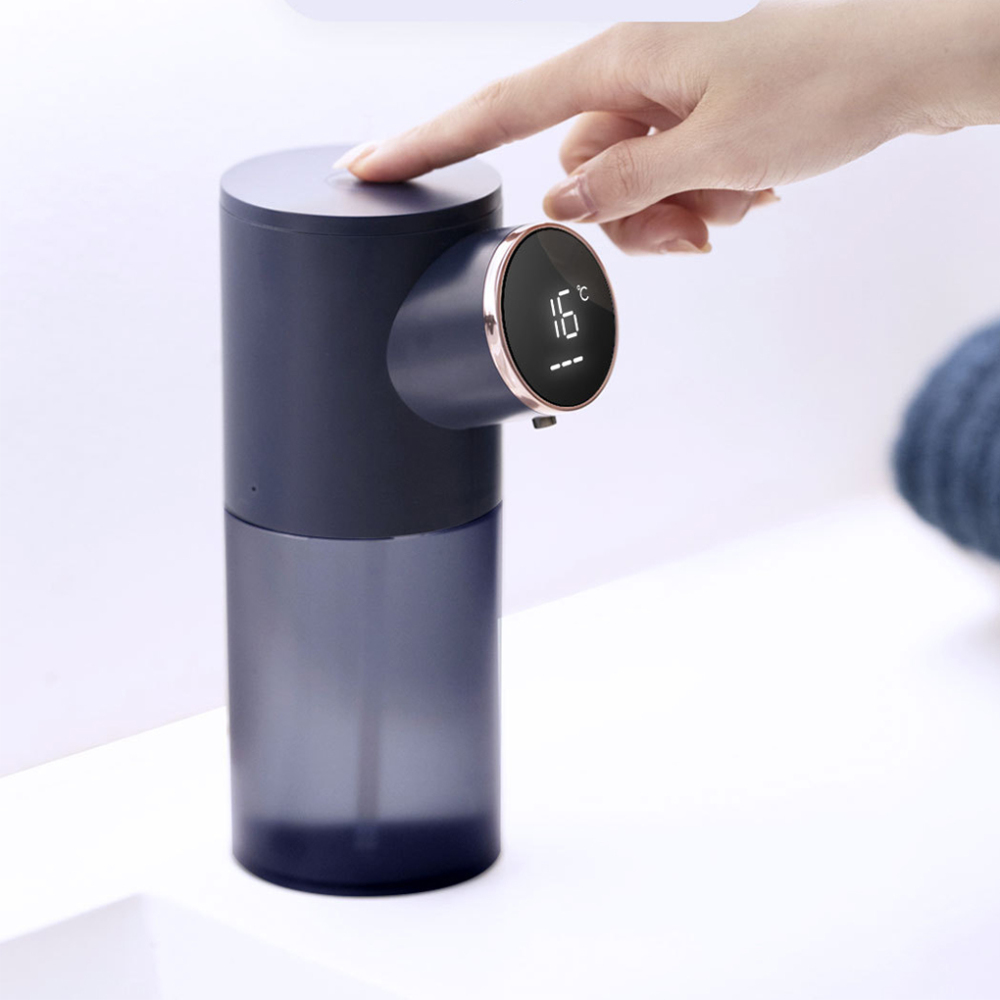 Automatic Dispenser Wireless Touchless Temperature Display 320ml Hand Wash Machine Induction Sensing Pump