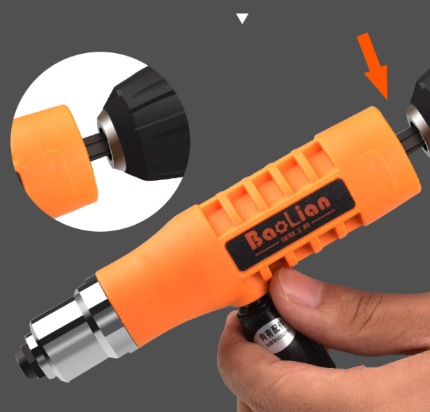 Rivet Gun Drill Adaptor Insert Nut Electric Rivet Nut Gun Riveting Tool Metal Conversion Head Drill Pull Rivet Gun Core Pulling