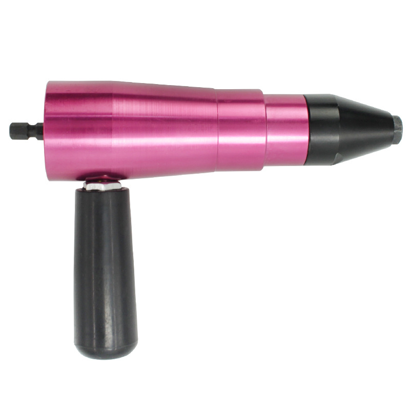 Electric Riveter Gun Fully Automatic Pull Stud Power Tool Blind Rivet Guns with 3pcs Rivet Head