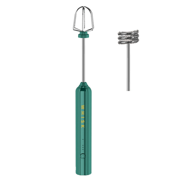 1pc Kitchen Dining room appliances Electric Stirrer Milk Frother Foamer Handheld Egg Beater USB Charge Bubble Maker Mixer For Coffee Cappuccino Food Blender