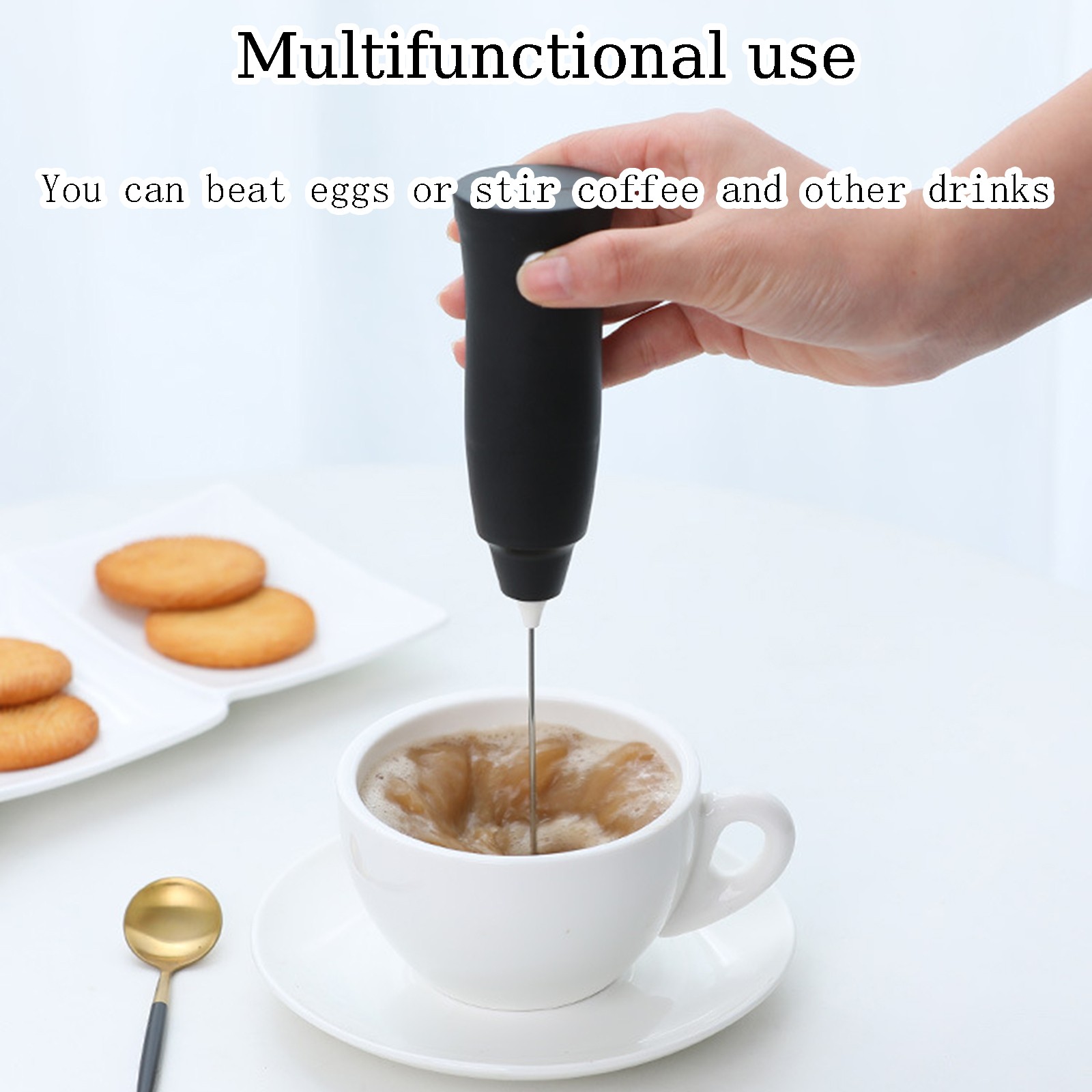 Kitchen Dining room appliances Mini Handheld Electric Eggs Mixer Cream Coffee Cake Household Eggs Mixer Electric Coffee Mixer Rechargeable Milk Shaker Maker