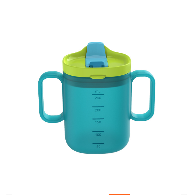 Child Learn Feeding Drinking Bottle Kids Training Cup with Straw Baby Duckbill Cup Sippy Cup Dual Purpose with Straw  BPA Free