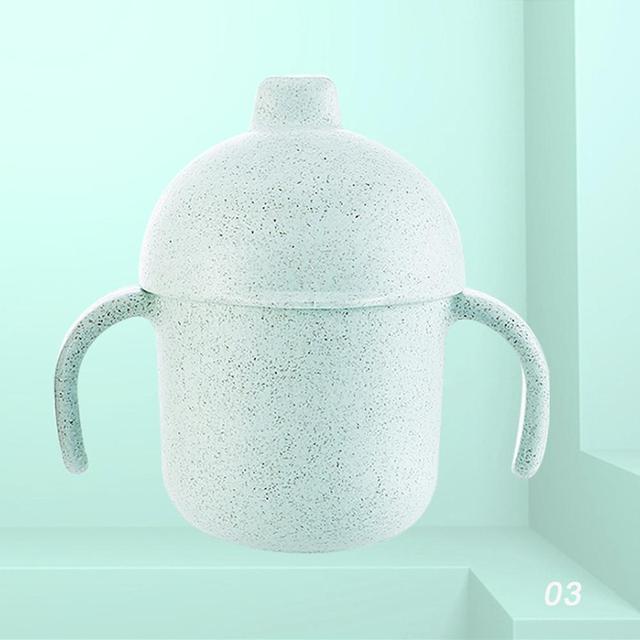 240 ML Food Grade Leakproof Baby Wheat Straw Kids Sippy Cups Baby High Quality Learn Drinking Cup Drinkware Handle Drinking Cups