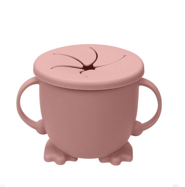 Baby Silicone Feeding Cups Tableware Learning Feeding Food Bowl Cup with Handle Snack Dishes Storage Container Children Supplies