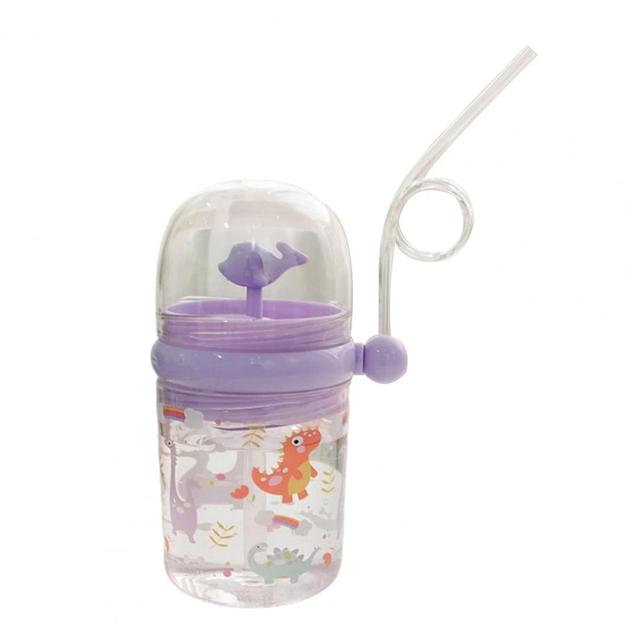 250ML Water bottle Infant Cup Children Learn Feeding Straw Juice Drinking Milk bottle Little Whale Sprays Water for Baby to Play