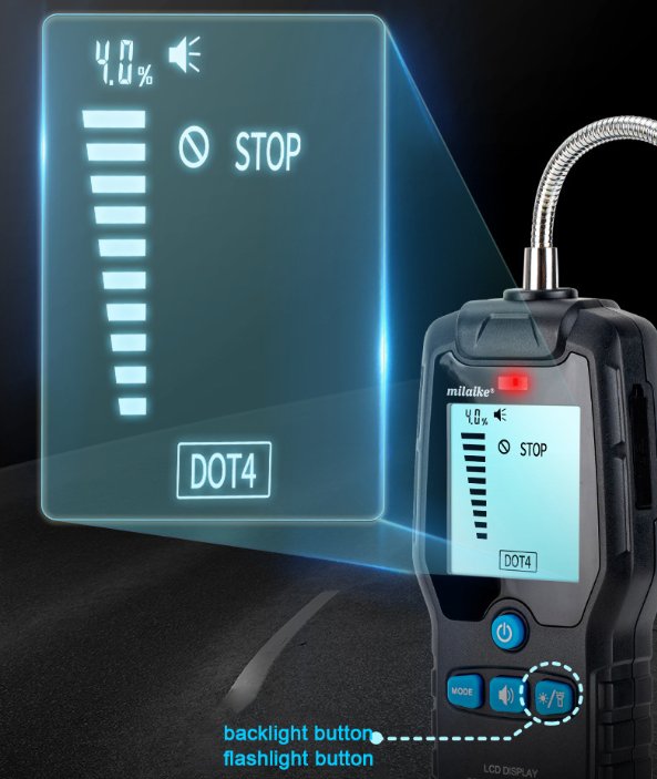 Digital Car Brake Oil Testing Tool Engine Oil Tester Auto Oil Quality Detector Gas Analyzer Brake Fluid Tester Inject Checker