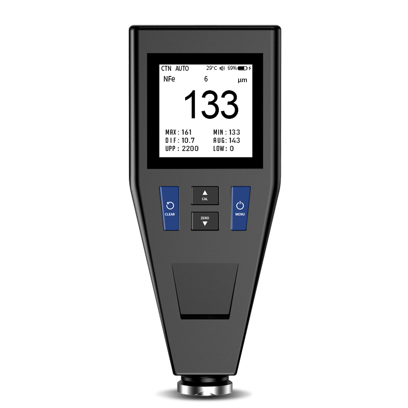 New Digital Coating Thickness Gauge Car Paint Thickness Tester Rotation Screen Film Thickness Meter With Data Storage