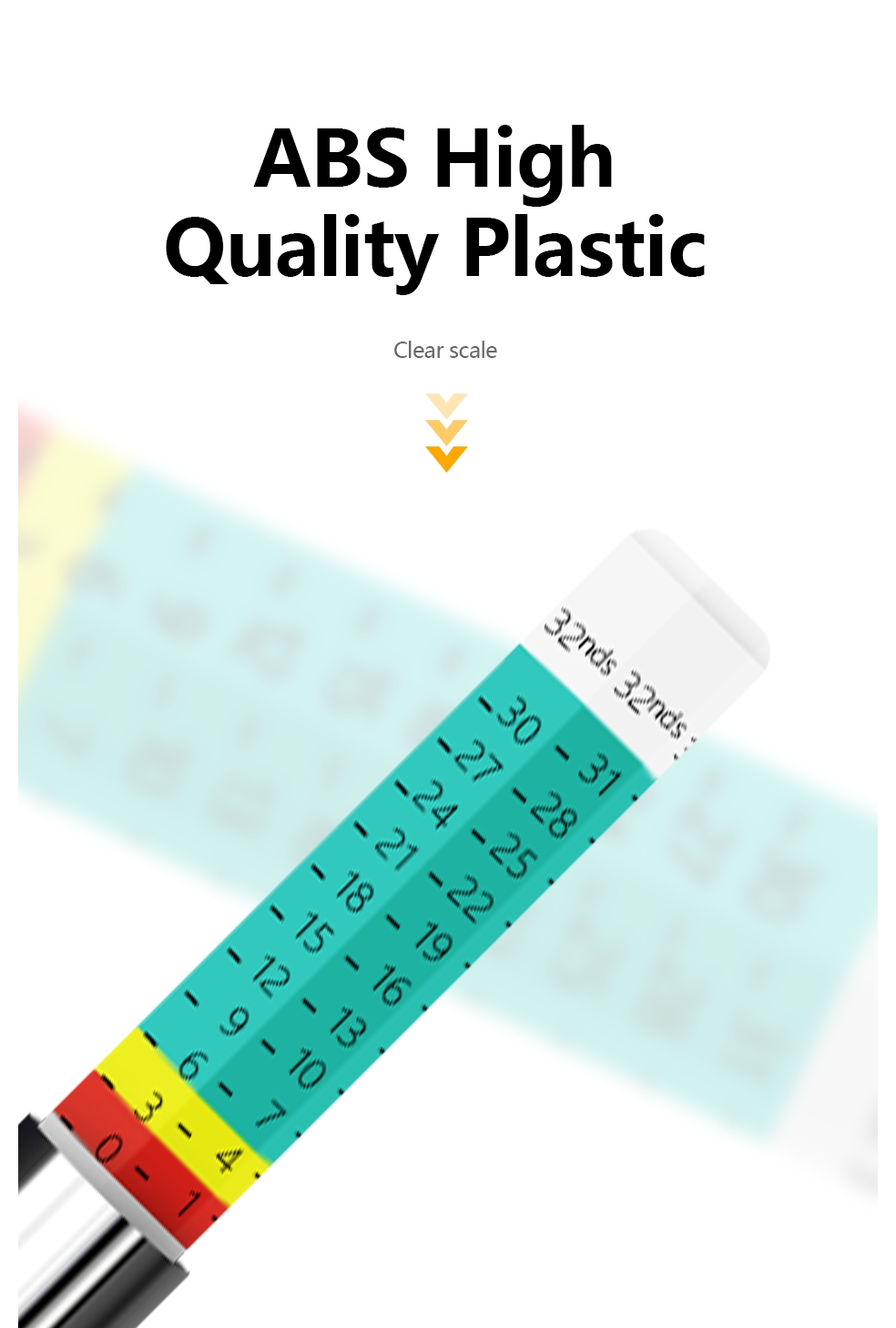 Color Car Tyre Tire Depth Gauge Meter Digital Measuring Pen Auto Thickness Pattern Ruler 25MM Tread Mark Measuring Tool