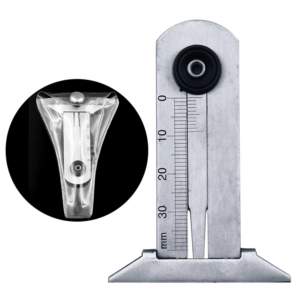 Car Tyre Tire Tread Depth Gauge Meter Auto Tire Wear Detection Measuring Tool Caliper Stainless Steel Thickness Gauges