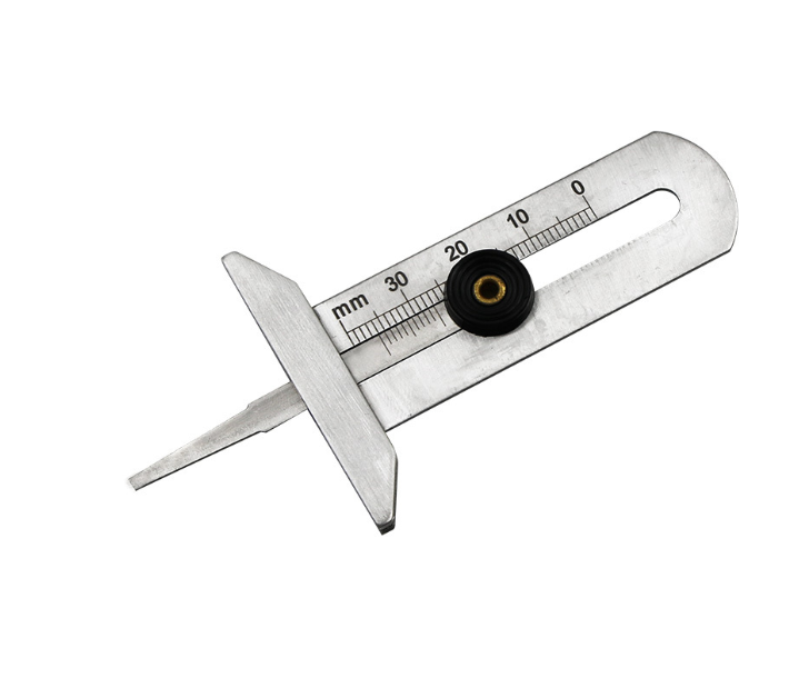 Car Tyre Tire Tread Depth Gauge Meter Auto Tire Wear Detection Measuring Tool Caliper Stainless Steel Thickness Gauges