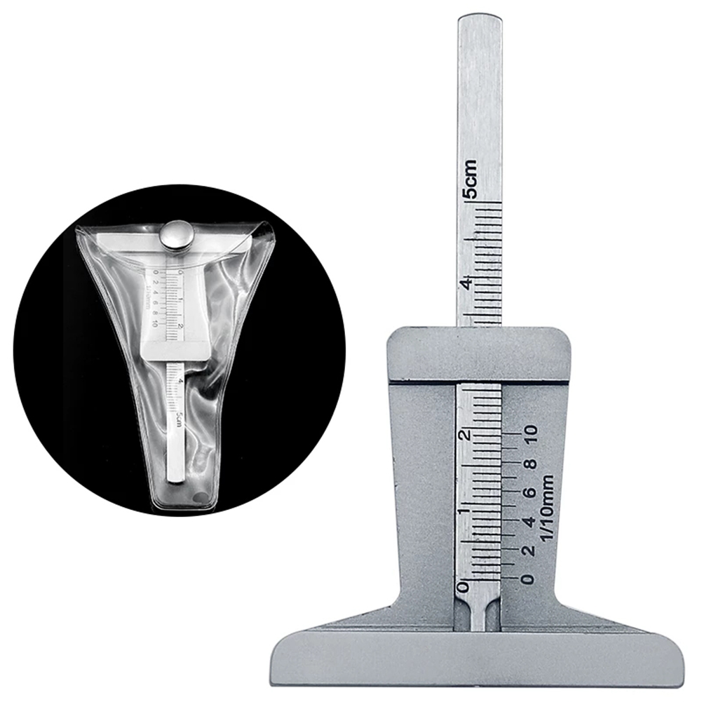 Car Tyre Tire Tread Depth Gauge Meter Auto Tire Wear Detection Measuring Tool Caliper Stainless Steel Thickness Gauges