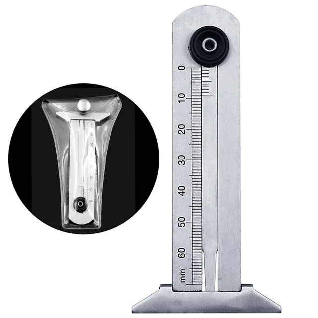 Car Tyre Tire Tread Depth Gauge Meter Auto Tire Wear Detection Measuring Tool Caliper Stainless Steel Thickness Gauges