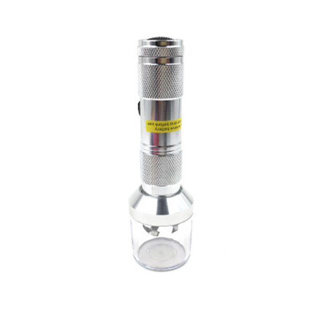1pc Kitchen Dining room appliances Electric Torch Shape Grinder Crusher Crank Leaf Tobacco Smoke Spice Herb Muller Machine Herb Tobacco Grinder