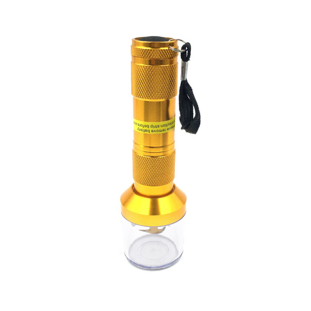 1pc Kitchen Dining room appliances Electric Torch Shape Grinder Crusher Crank Leaf Tobacco Smoke Spice Herb Muller Machine Herb Tobacco Grinder