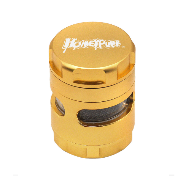 1pc Kitchen Dining room appliances Window Style Aluminum Herb Grinder  Metal Tobacco Grinder Spice Crusher