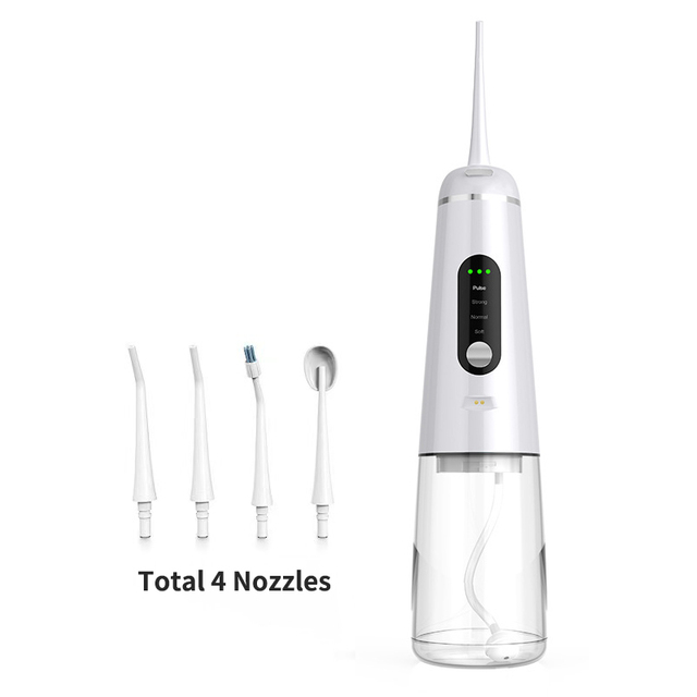Newest Oral Irrigator Portable Dental Water Jet Flosser USB Rechargeable Water Tank Pick Floss IPX7 Teeth Cleaner