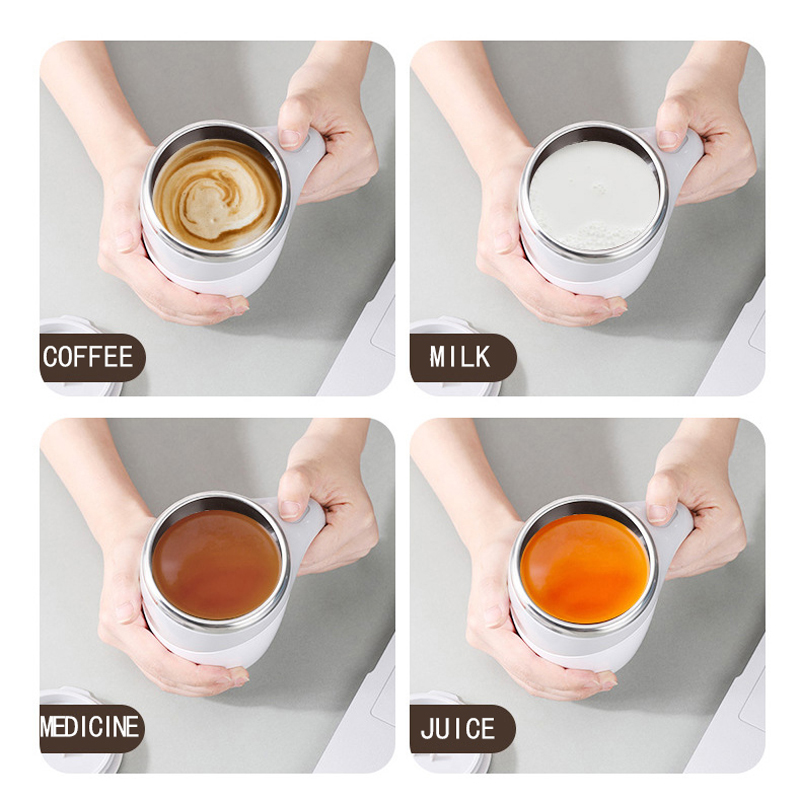 Kitchen Dining room appliances Automatic Self Stirring Magnetic Mug Stainless Steel Temperature Difference Coffee Mixing Cup Blender Smart Mixer Thermal Cup