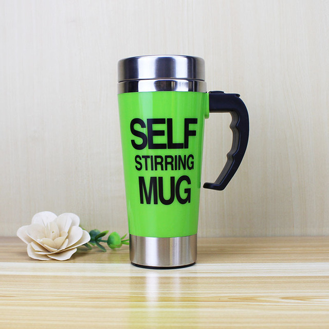 500ml Coffee Milk Automatic Mixing Cup Self Stirring Mug Stainless Steel Thermal Cup Electric Lazy Smart Double Insulated Cup