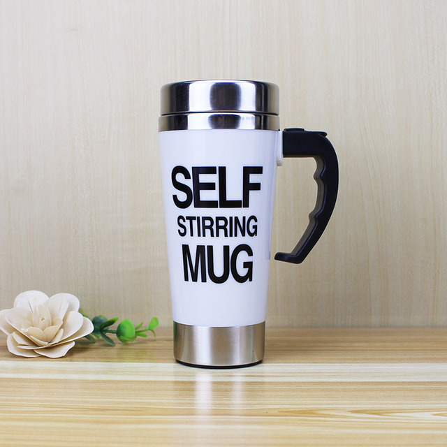 500ml Coffee Milk Automatic Mixing Cup Self Stirring Mug Stainless Steel Thermal Cup Electric Lazy Smart Double Insulated Cup