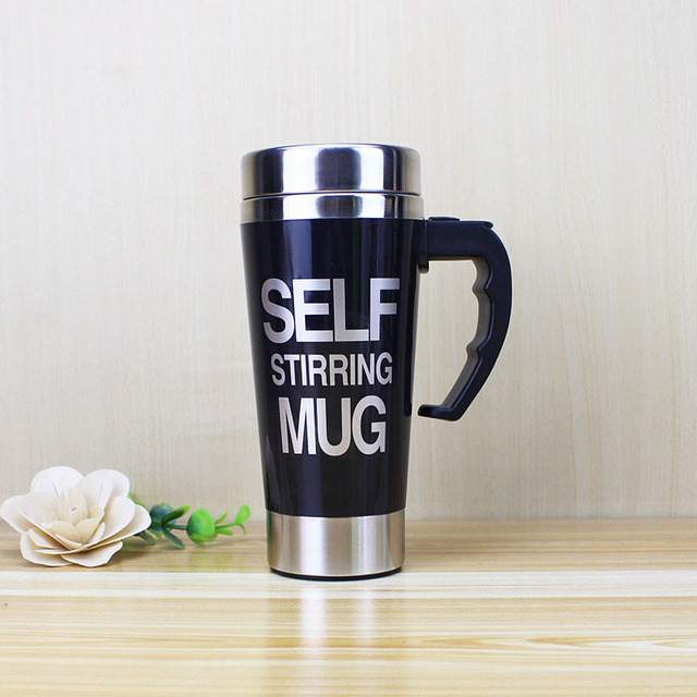 500ml Coffee Milk Automatic Mixing Cup Self Stirring Mug Stainless Steel Thermal Cup Electric Lazy Smart Double Insulated Cup