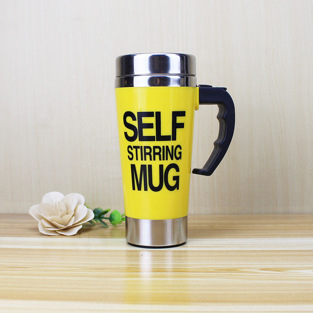 500ml Coffee Milk Automatic Mixing Cup Self Stirring Mug Stainless Steel Thermal Cup Electric Lazy Smart Double Insulated Cup