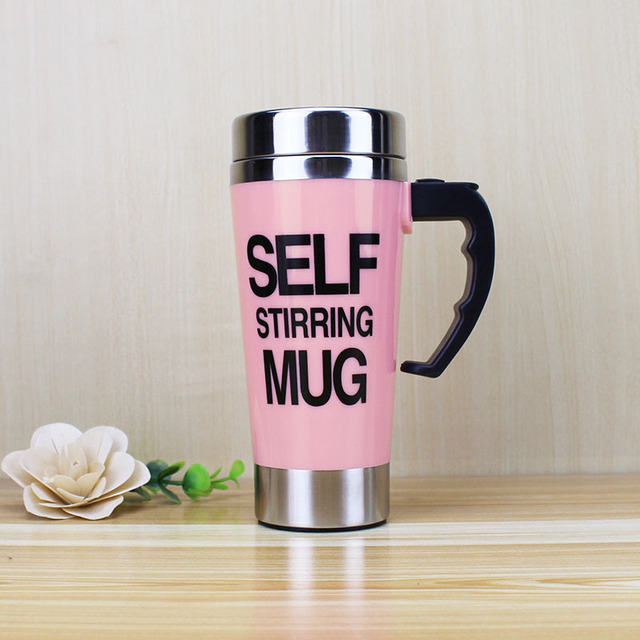 500ml Coffee Milk Automatic Mixing Cup Self Stirring Mug Stainless Steel Thermal Cup Electric Lazy Smart Double Insulated Cup
