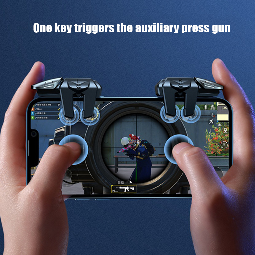 Mobile Phone Gamepad Mobile Joystick Trigger Aim Shooting L1 R1 Key Button For IPhone Android For Pubg Game Controller a pair