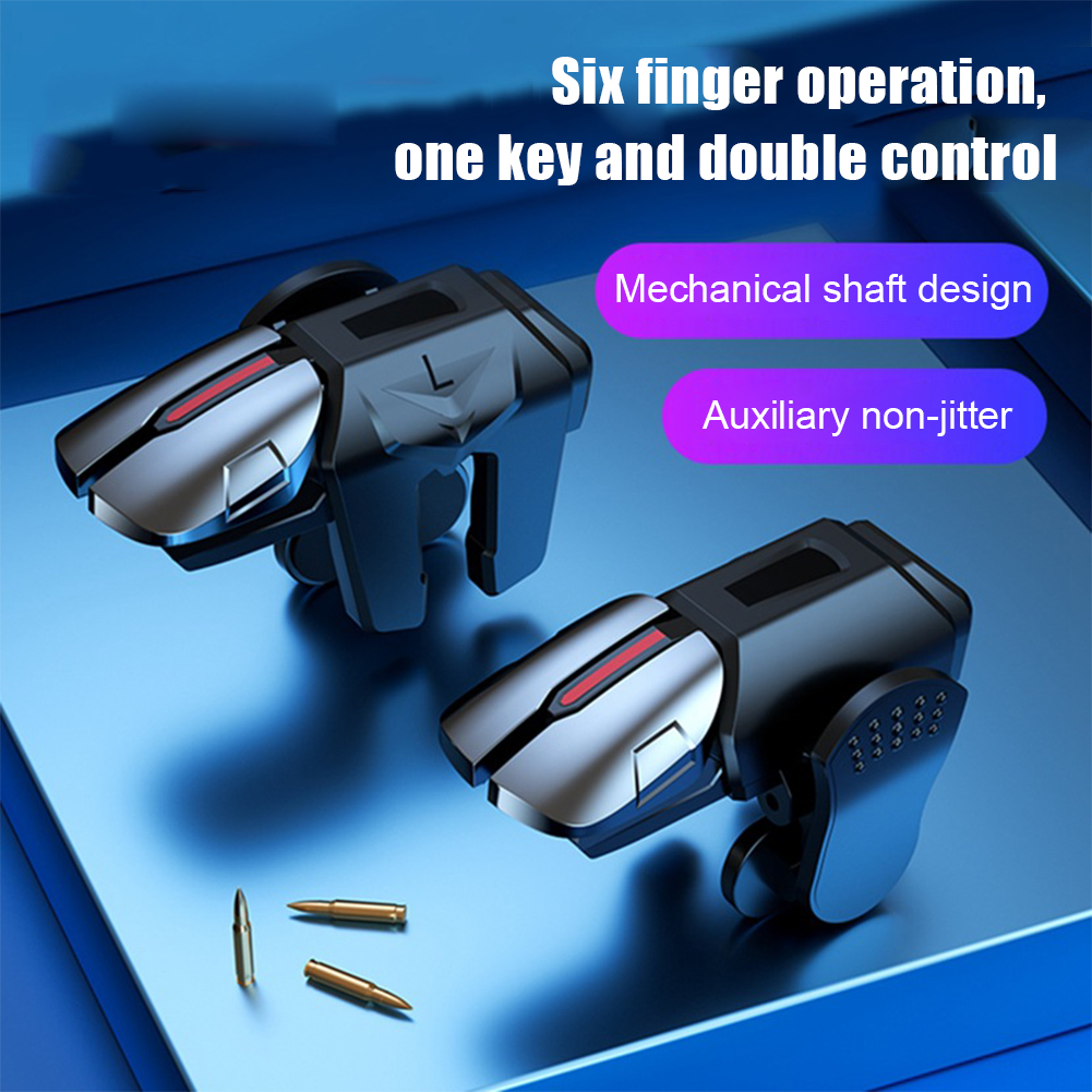 Mobile Phone Gamepad Mobile Joystick Trigger Aim Shooting L1 R1 Key Button For IPhone Android For Pubg Game Controller a pair