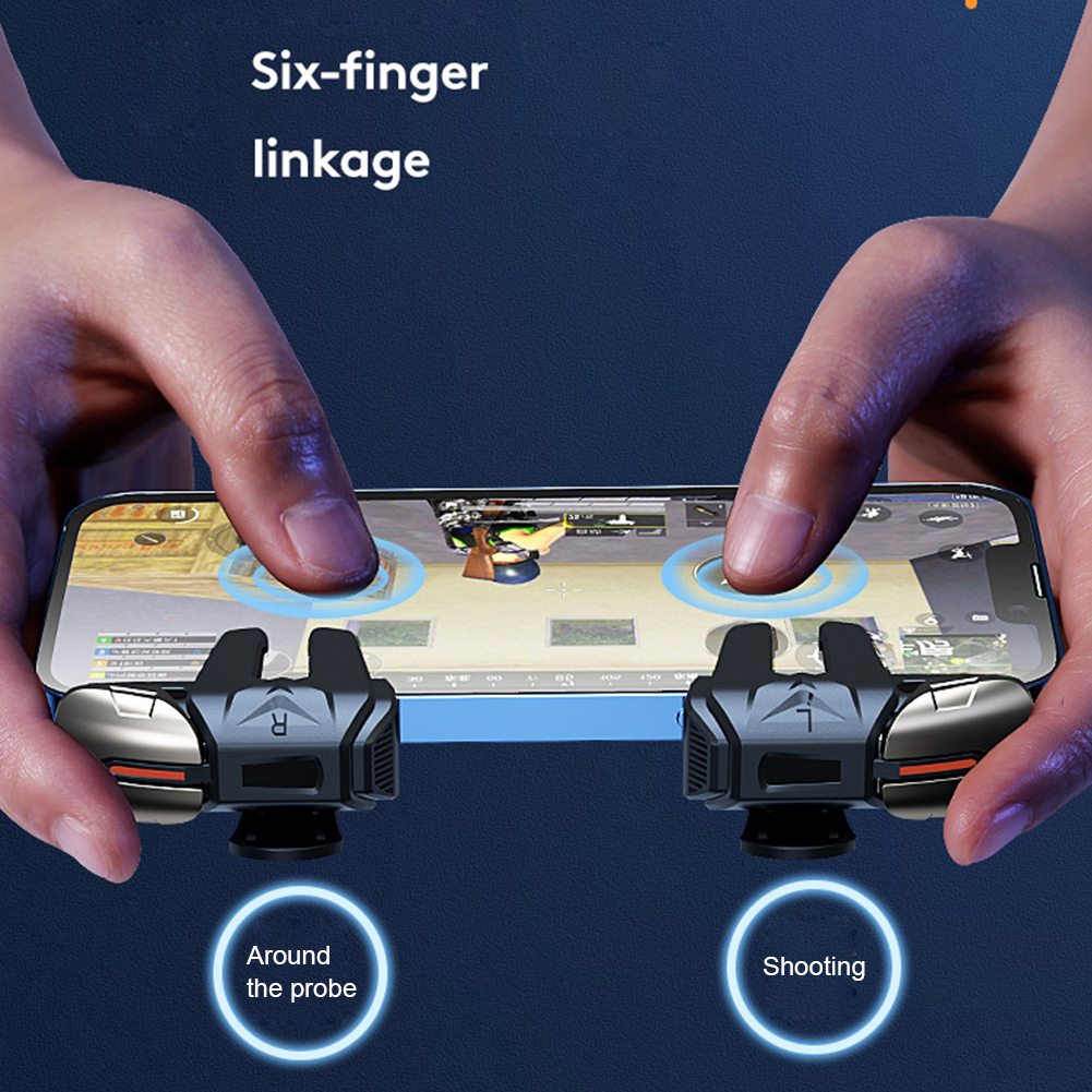 Mobile Phone Gamepad Mobile Joystick Trigger Aim Shooting L1 R1 Key Button For IPhone Android For Pubg Game Controller a pair