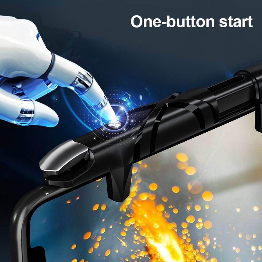 1pc G5 Mobile Game Controller for PUBG Gaming Trigger Shooter Aim Fire Button Gamepad Joystick for Android/iOS Smart Phones