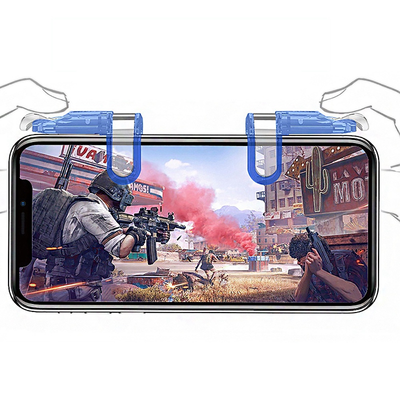Mini Gaming Trigger for PUBG Gamepad Mobile Control L1 R1 Shooter Pubg Game Fire Buttons L1 R1 for Android Ios Joystick a pair