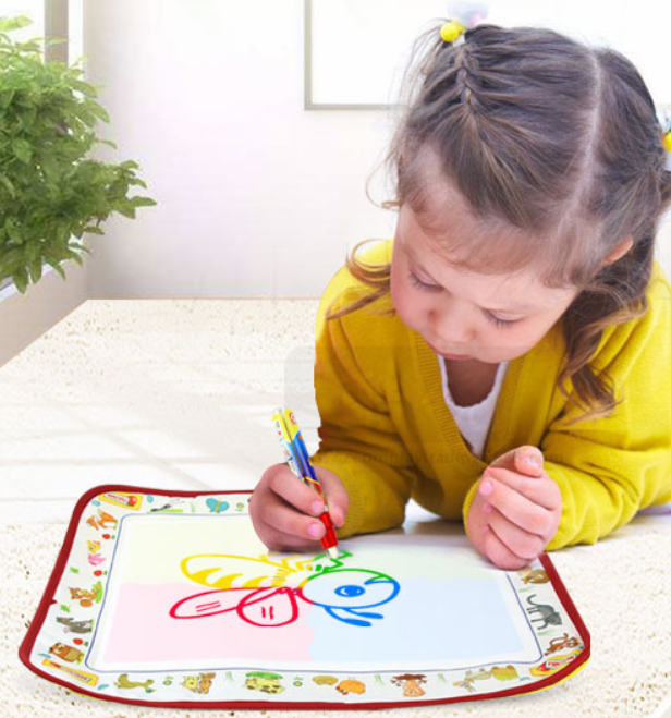 Baby Kids Add Water with Magic Pen Doodle Painting Picture Water Drawing Play Mat in Drawing Toys Board Gift
