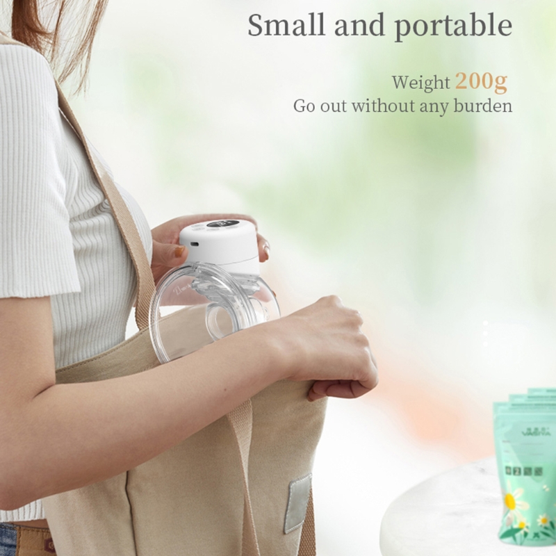 Electric Breast Pump Silent Wearable Automatic Milker USB Rechargable Hands-Free Portable Milk Extractor Baby Breastfeeding