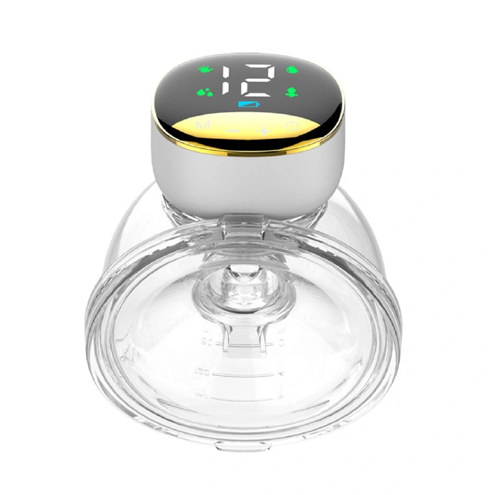 Wearable Breast Pump Hands Free Electric Breast Pump Low Noise with 112.2mm Silicone Breast shield 180ml Storage Capacity