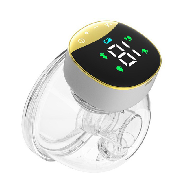 Wearable Breast Pump Hands Free Electric Breast Pump Low Noise with 112.2mm Silicone Breast shield 180ml Storage Capacity