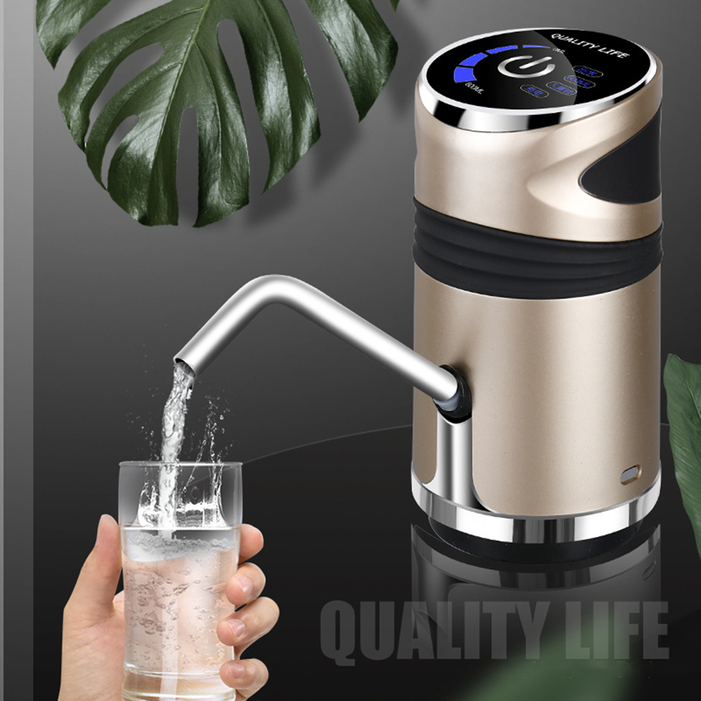Gadgets Water Bottle Pump Mini Barreled Water Electric Pump Automatic Portable Water Dispenser LED Display Drink Dispenser