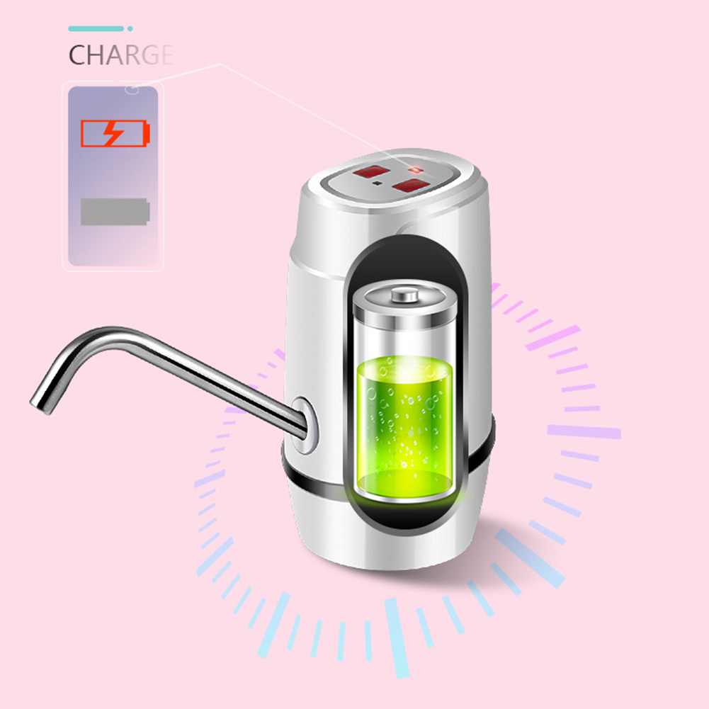 Electric Pumping Device USB Rechargeable Bottled Drinking Water Pump Dispenser for Household Kitchen Easy Supplies