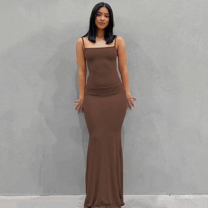 Satin Slip Sleeveless Backless Maxi Dress Women 2022 Y2k Summer Bodycon Elegant Sexy Outfits Ladies Birthday Party Club Sundress