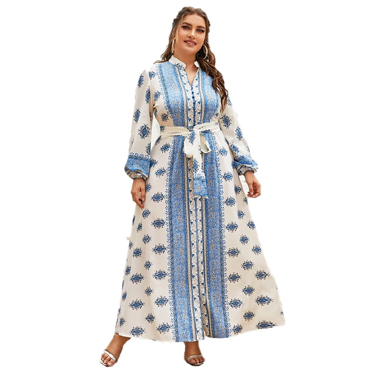 Women Plus Size Large Maxi Dresses 2022 Long Chic Elegant Muslim Party Evening Wedding Festival Clothing