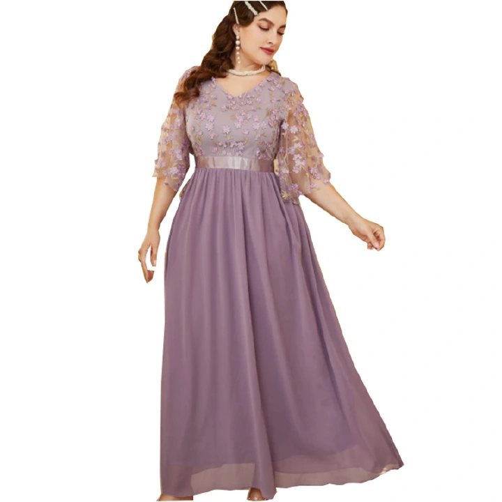 Plus Size Women Maxi Dress 2022 New Luxury Designer Chic Elegant Long Sleeve Muslim Turkey Evening Party Wedding Clothing