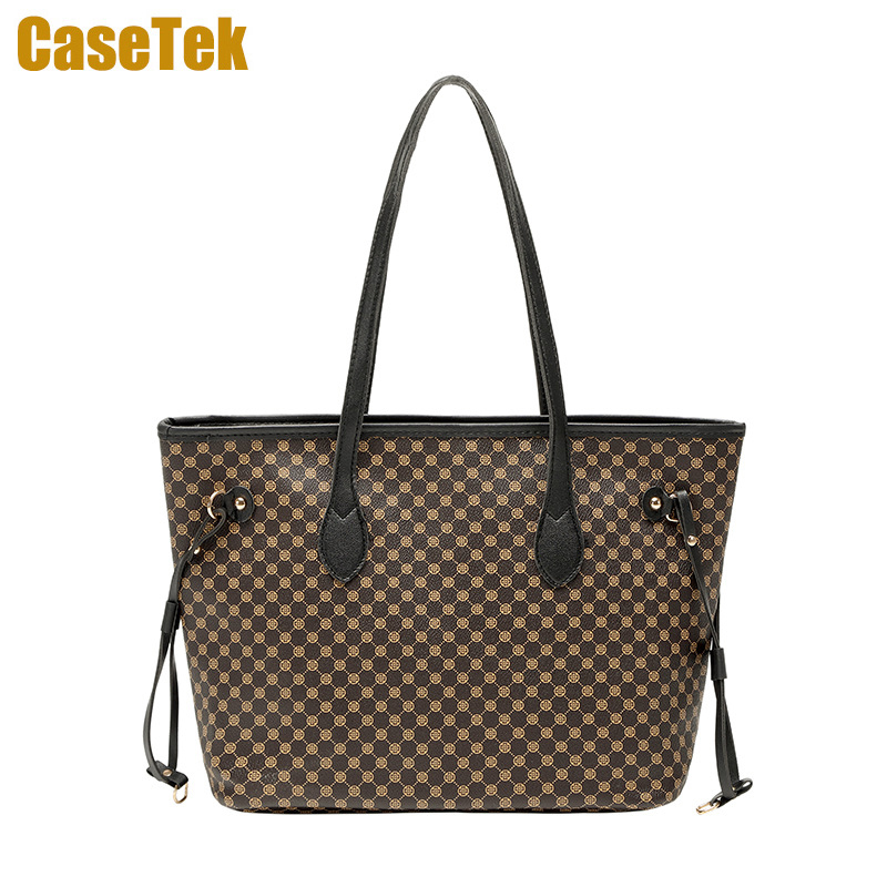New Arrival big tote bag handbag shoulder  women's fashion big size shopping travel bag CaseTek PU leather bag big capacity