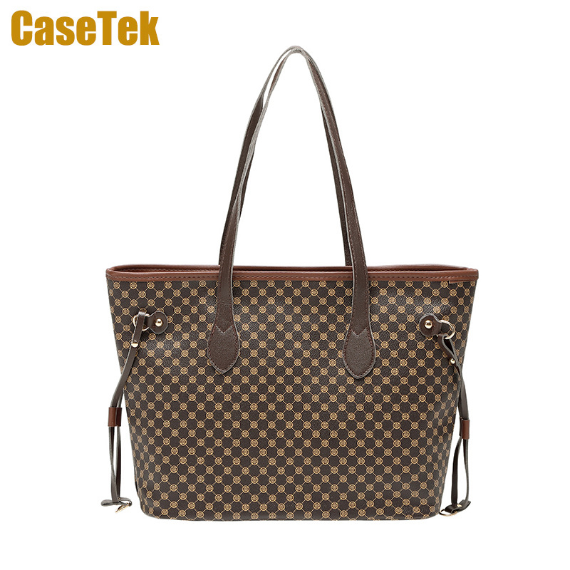 New Arrival big tote bag handbag shoulder  women's fashion big size shopping travel bag CaseTek PU leather bag big capacity
