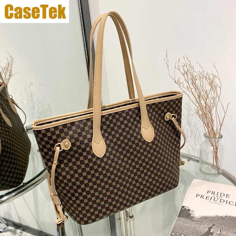 New Arrival big tote bag handbag shoulder  women's fashion big size shopping travel bag CaseTek PU leather bag big capacity