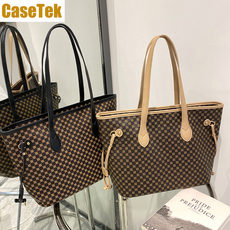 New Arrival big tote bag handbag shoulder  women's fashion big size shopping travel bag CaseTek PU leather bag big capacity